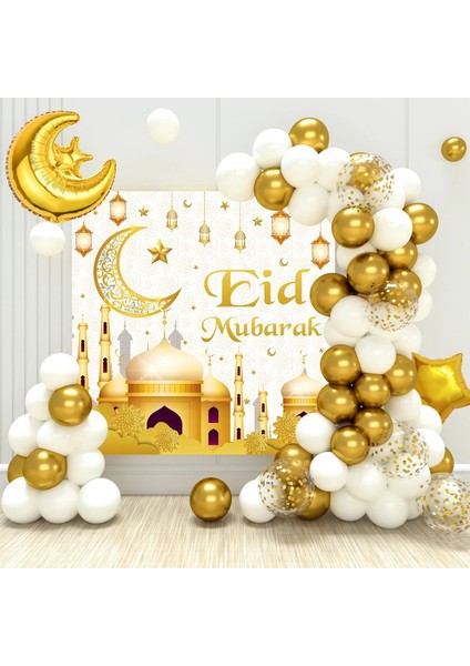 Eıd Balon Seti Eid Mubarak Balonlar Arka Plan Ramazan Dekorasyon 2023 Ramazan Kareem Parti Eid Mubarak Müslüman Islam Dekor Mutlu Eid Al Kurban Bayramı (Yurt Dışından)