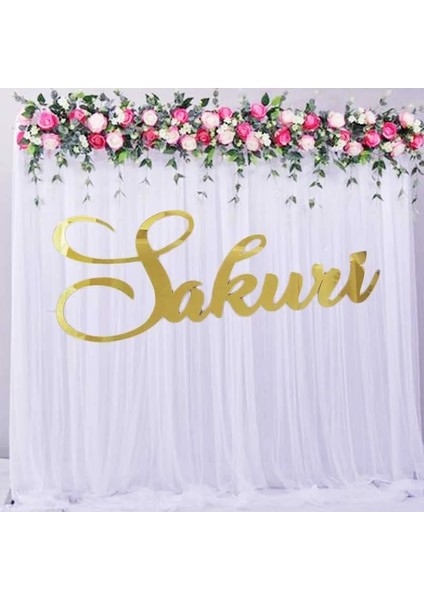 14 Ayna Altın 40 cm Uzunluğunda Özel Altın Burcu Düğün Bebek Duş Dekorları Kişiselleştirilmiş Ayna Altın Akrilik Isim Burcu Mektup Parti Odası Duvar Askı (Yurt Dışından)