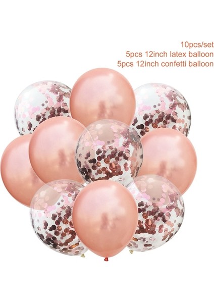 Balon3 Mutlu Doğum Günü Süslemeleri Kızlar Gül Altın Balon Tek Kullanımlık Sofra Bebek Duş Bir Yıl 1. Doğum Günü Partisi Süslemeleri (Yurt Dışından)