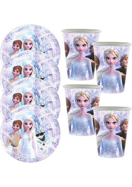 1 Adet Banner Doğum Günü Süslemeleri Dondurulmuş Elsa Anna Prenses Tek Kullanımlık Sofra Kağıt Tabaklar Bardaklar Banner Bebek Duş Düğün Parti Malzemeleri (Yurt Dışından)