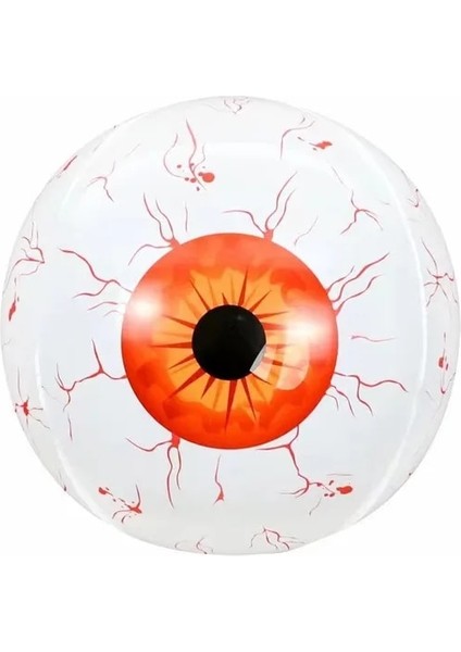 Kırmızı Cadılar Bayramı Şişme Göz Küresi Dekor 38 Cm/15 Inç Korku 4d Şişme Göz Küresi Cadılar Bayramı Tema Göz Küreleri Açık Parti Dekoru (Yurt Dışından)