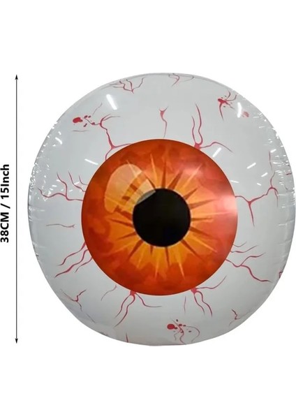 Kırmızı Cadılar Bayramı Şişme Göz Küresi Dekor 38 Cm/15 Inç Korku 4d Şişme Göz Küresi Cadılar Bayramı Tema Göz Küreleri Açık Parti Dekoru (Yurt Dışından) indirimleri