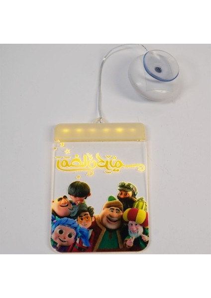 Kolye Lamba Ailesi 2023 Eıd Mubarak LED Işık Masa Süsleri 3D Akrilik Gece Lambası Müslüman Ramazan Partisi Eid Al Kurban Ramazan Dekorasyon Ev Için (Yurt Dışından)