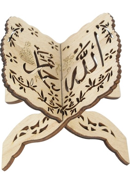 A2 Ahşap Eid Mubarak Kuran Kutsal Kitap Standı Tutucu Islam Müslüman Ramazan Kareem Dekorasyon Ev Için 2023 Ramazan Mübarek Bayram Hediyeler (Yurt Dışından)