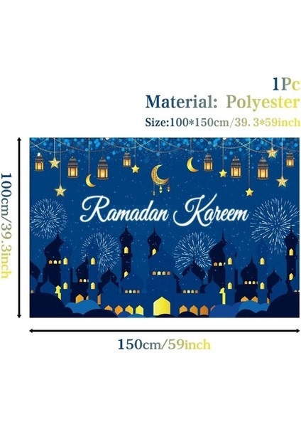 17 Eid Mubarak Arka Plan 2023 Kareem Ramazan Dekorasyon Ev Islam Müslüman Parti Malzemeleri Ramazan Mubarak Dekor Eid Al Adha (Yurt Dışından)