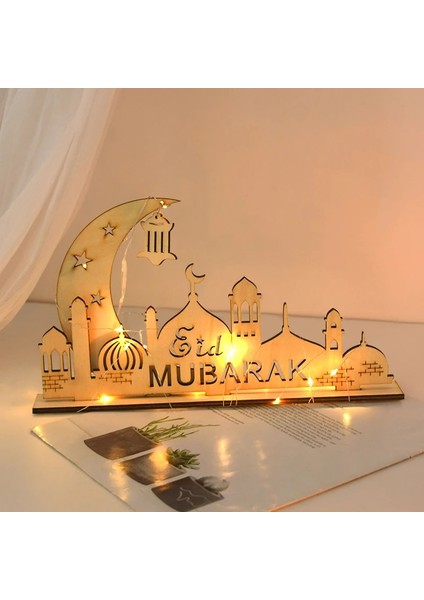 3 M Eid Mubarak Ahşap Süs Ramazan Ay Yıldız Mektup Masa Dekorasyon Ev Islam Müslüman Kolye Eid Al Adha Parti Malzemeleri (Yurt Dışından) modelleri