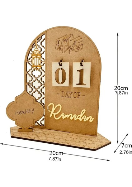 Stil 3 Ramazan Geri Sayım Takvimi Eid Mubarak Ahşap Süs 2023 Ramazan Dekorasyon Ev Islam Müslüman Parti Dekor Için Ramazan Kareem (Yurt Dışından) fırsatları