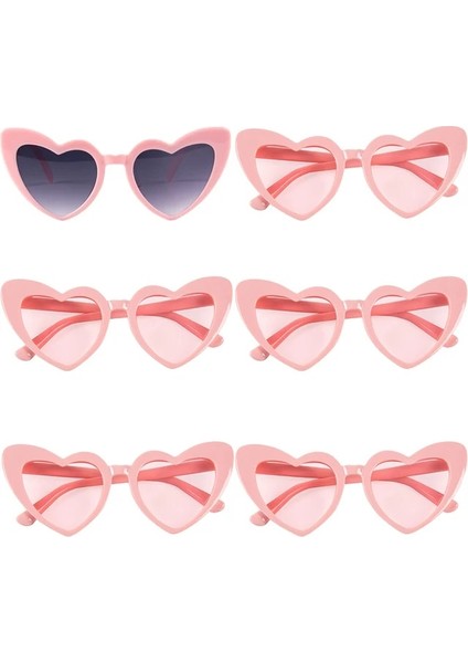1 Pembe 5 Pembe B 6/8 Çift Vintage Kalp Şeklinde Güneş Gözlüğü Bekarlığa Veda Gelin Nedime Gözlük Düğün Gelin Duş Dekor Kadın Bekarlığa Veda Partisi Hediyeler (Yurt Dışından) fiyatları