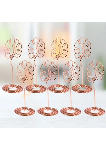 Resim 9 Masa Tutucu Stand Tutucular Yer Numarası Resim Standları Fotoğraf Yaprağı Dekorasyon Klip Adı Not Tel Iş Metal Palmiye Düğün (Yurt Dışından) modelleri
