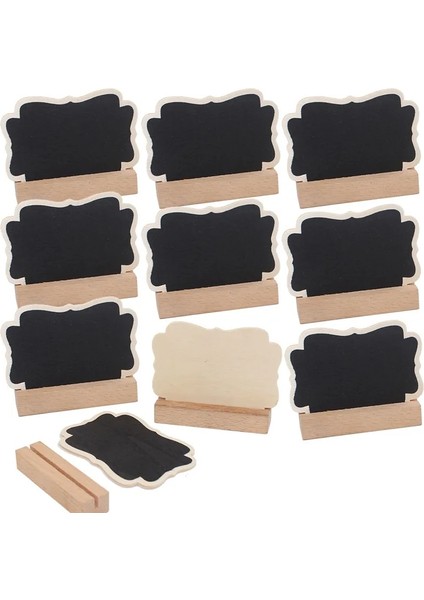 S 10 Adet/grup Ahşap Mini Kelebek Dekorasyon Kara Tahta Mesaj Burcu Asmak Dize Düğün Parti Dekorasyon Malzemeleri 8*6 cm (Yurt Dışından)