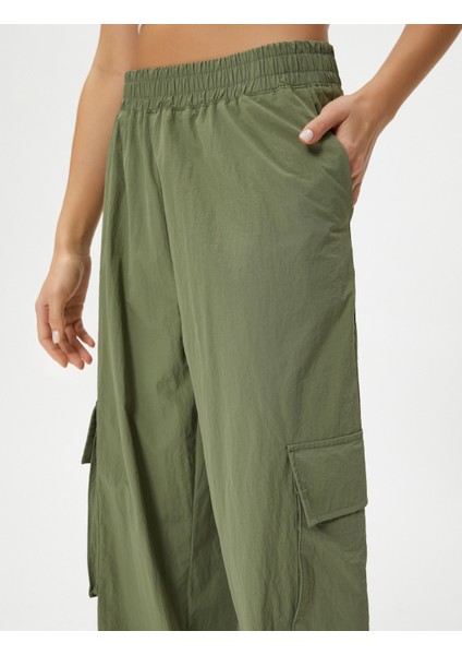 Paraşüt Pantolon Cepli Standart Bel Jogger Lastikli Paça indirimleri