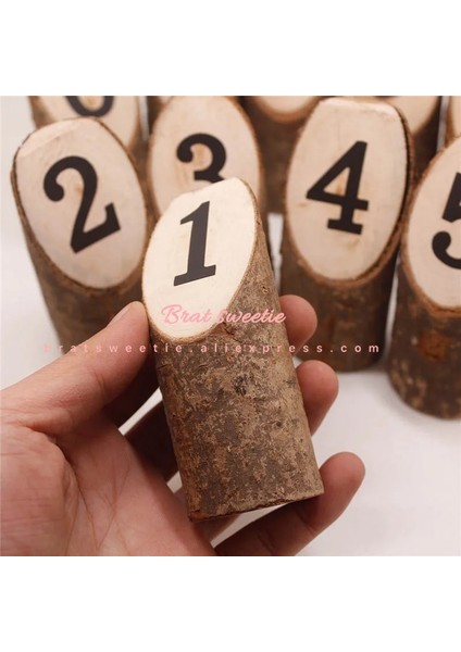 10 cm Klip Seti Rustik Düğün Ahşap Düğün Masa Numaraları Süslemeleri Ahşap Kart Sahipleri Doğum Günü Partisi Yön Işaretleri Malzemeleri (Yurt Dışından) modelleri