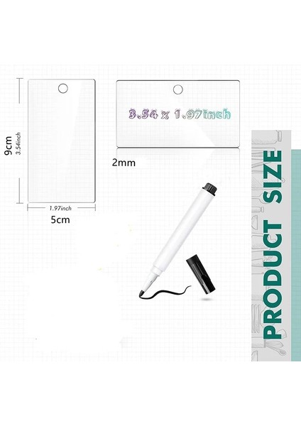 20 Adet 5X9X0.2CM 10/20/40 Adet Boş Şeffaf Akrilik Levha Düğün Sandalyesi Koltuk Etiketi Dıy Asılı Etiket Gıda Dolabı Etiketi Işareti 5X9CM Kalın 2mm (Yurt Dışından) fiyatları