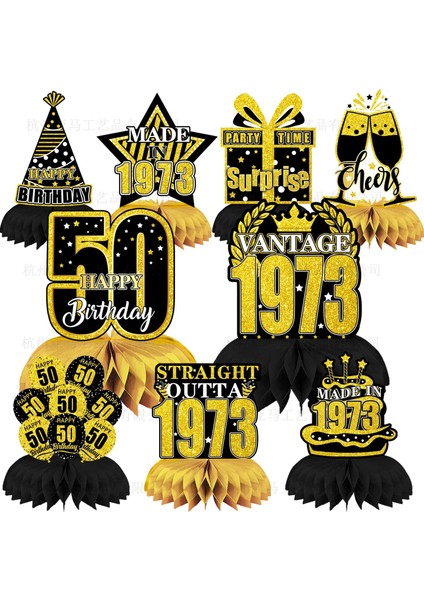 90 Siyah Altın 50 Yaşındaki Doğum Günü Partisi Dekor Tezahürat 18TH 30TH 40TH 50TH 60TH Doğum Günü Partisi Petek Desenli Kağıt Yelpazesi Masa Süsleri (Yurt Dışından) fiyatları
