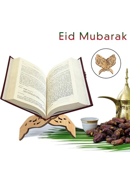 B01 Eid Mubarak Ahşap Kitaplık Incil Çerçeve Ramazan Kareem Dekorasyon Kutsal Kitap Standı Tutucu Islam Müslüman Olay Parti Ev Dekor (Yurt Dışından) indirimleri