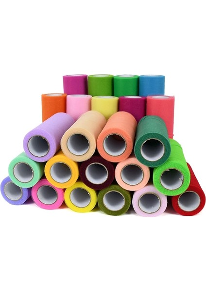C04 25 Metre Düğün Tül Rulo Biriktirme Glitter Organze Kumaş Iplik Örgü Kızlar Için Tutu Elbise Dıy Dikiş El Sanatları Doğum Günü Düğün Dekor (Yurt Dışından) modelleri