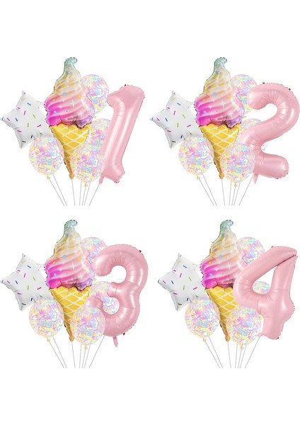 Gold1 Donut Dondurma Alüminyum Folyo Beş Köşeli Yıldız Balon Bebek Duş Doğum Günü Mutlu Parti Şeker Dekorasyon Tatlı Numarası Ss2 (Yurt Dışından) fiyatları