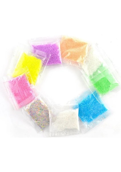 Gül Kırmızı 10 Renkler 10G Parti Dıy Floresan Süper Aydınlık Parçacık Aydınlık Pigment Karanlıkta Kum Tozu Parlayan Parlak Çakıl Aydınlık (Yurt Dışından) indirimleri