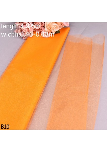 B10-5M 10/5m Beyaz Tül Düğün Organze Rulo Sırf Kristal Organze Kumaş Düğün Dekorasyon Için Mariage Iplik Doğum Günü Partisi Malzemeleri (Yurt Dışından)