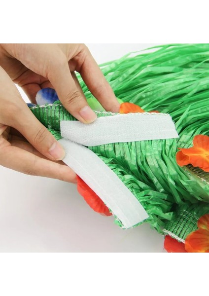 Set 6 2 Boyutu Hawaii Parti Süslemeleri Tropikal Yapay Çiçekler Çim Masa Etek Flamingo Doğum Günü Partisi Masa Dekorasyon Malzemeleri (Yurt Dışından)