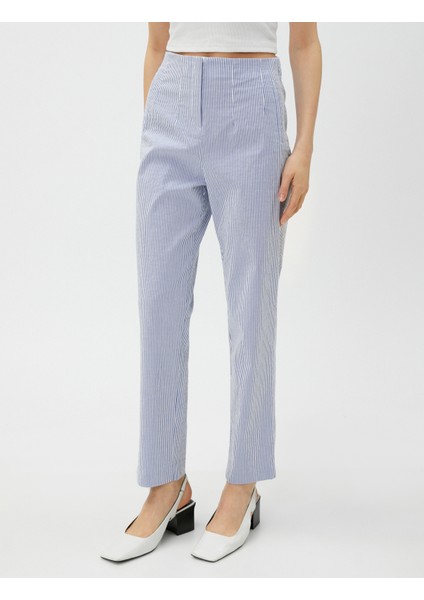 Düz Paça Kumaş Pantolon Pamuklu modelleri