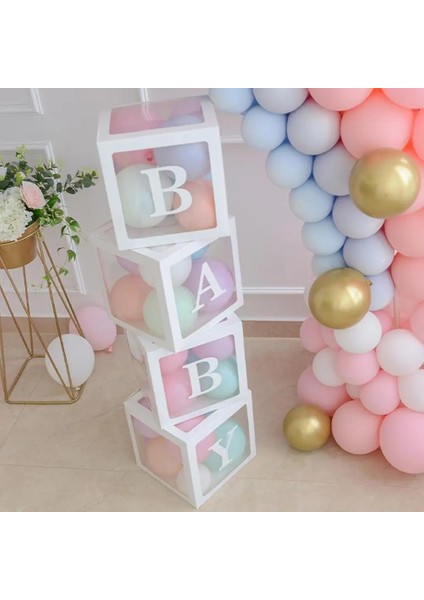 F Harfi Hiçbir Kutu 25 cm Özel Şeffaf Mektup Kutusu A-Z Bebek Duş Kız 1. Doğum Günü Partisi Dekorasyon Çocuklar Düğün Doğum Günü Balon Dıy Kutusu (Yurt Dışından) fiyatları