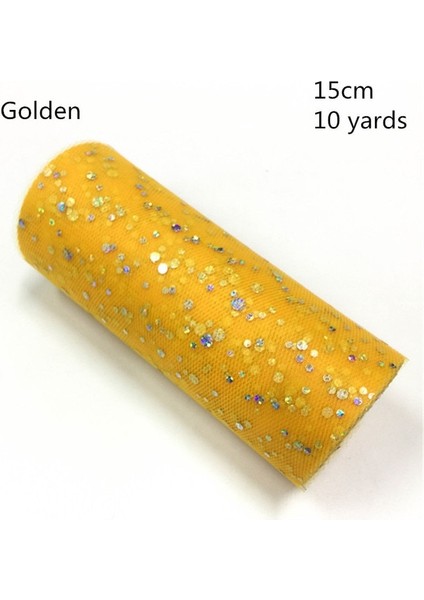 Altın Sarısı Glitter Pul Tül Rulo 15 cm 10 Metre Tutu Kumaş Düğün Dekorasyon Organze Tutu Etek Lazer Tül Rulo Dıy Zanaat Malzemeleri (Yurt Dışından) fiyatları