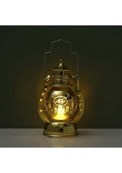 Altın A Eid Mubarak LED Fener Işık Ramazan Kareem Süslemeleri Ev Için 2023 Islam Müslüman Parti Dekor Ramazan Mübarek Eıd Al Adha (Yurt Dışından)