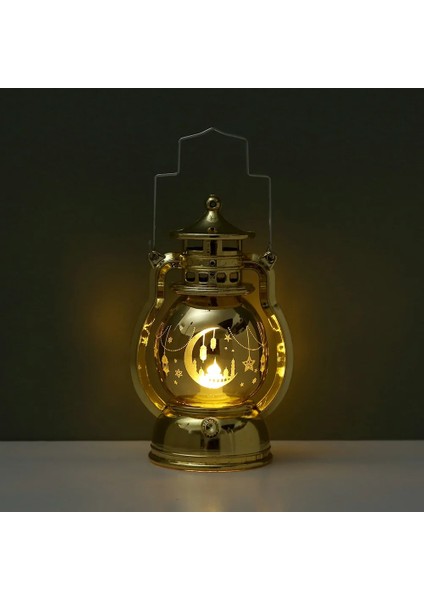 Altın A Eid Mubarak LED Fener Işık Ramazan Kareem Süslemeleri Ev Için 2023 Islam Müslüman Parti Dekor Ramazan Mübarek Eıd Al Adha (Yurt Dışından)