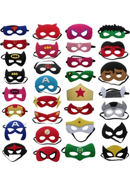 12PCS-MIXED 12PCS Lot Süper Kahraman Hulk Karikatür Çocuk Maskeleri Doğum Günü Partisi Süslemeleri Parti Oyunları Erkek Bebek Maskeleri Kahraman Olmak (Yurt Dışından)