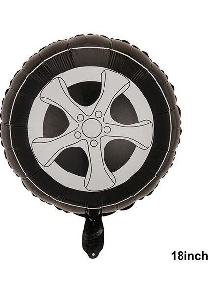 1 Adet 18 Inç Hot Wheels Doğum Günü Dekorasyon Araba Yarışı Tema Parti Malzemeleri Şişme Balon Afiş Kek Topper Damalı Girdap Çocuk Hediyeler (Yurt Dışından) fiyatları
