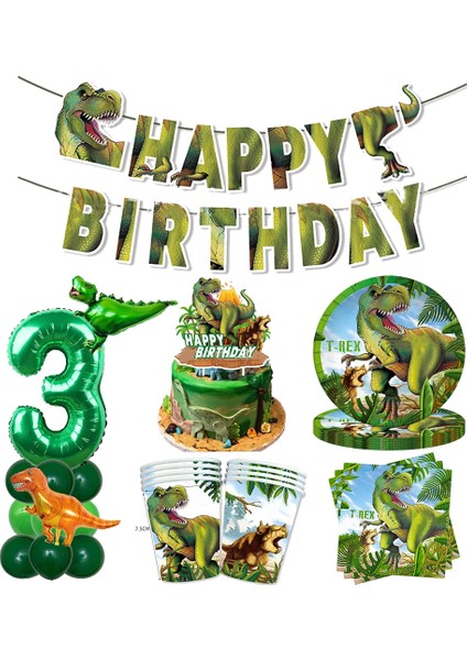 3D Ayakta Balon Jurassic Dünya Dinozor Temalı Sofra Orman Safari Dinozor Bardak Tabaklar Balon Vahşi Roar Boys Dinozor Doğum Günü Partisi Dekoru (Yurt Dışından)