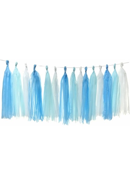 LS21.BLUE 5 Adet/grup Karışık Dıy Doku Kağıt Püskül Çelenk Düğün Çocuklar Için Unicorn Doğum Günü Partisi Süslemeleri Bebek Duş Malzemeleri Şekeri (Yurt Dışından) modelleri