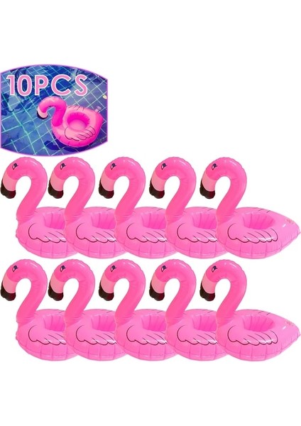 10 Adet Flamingo A 20-1 Adet Flamingo Bardak Tutucu Yüzme Havuzu Su Şamandıra Şişme Içecek Bardak Havuz Drinkware Tepsi Pembe Kuş Parti Dekorasyon (Yurt Dışından)