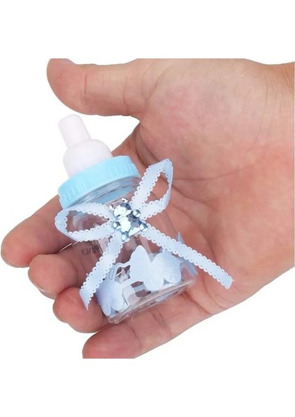 12-12 Adet 12 Adet Bebek Duş Favor Biberon Şeker Kutusu Doldurulabilir Mini Şişe Favor Hediye Kutuları Erkek Kız Için Yenidoğan Vaftiz Parti Dekor (Yurt Dışından) fırsatları