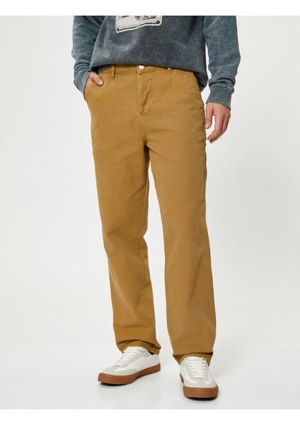 Boyfriend Pantolon Yıkamalı Cep Detaylı Düğmeli modelleri