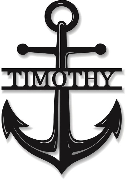 Siyah 25CM Genişlik Çapa Kişiselleştirilmiş Metal Monogram Burcu Özel Metal Tabelalar Metal Duvar Sanatı Aile Adı Burcu Soyadı Burcu Duvar Sanat Dekor (Yurt Dışından)