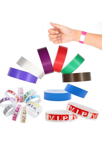 Altın 250X19MM 100 Adet Parti Kağıt Bilezik Sentetik Kağıt Plastik Bileklikler Yapışkan Bileklik Baskı Desen Logo Kağıdı Kart Parti Bileklikleri (Yurt Dışından)