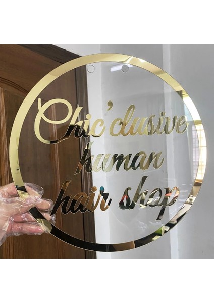 Metinleri Bize Gönderin 20CM Genişlik Tanrı Korusun Yuvarlak 3D Akrilik Isim Burcu Ayna Altın Kişiselleştirilmiş Bebek Duş Partisi Doğum Günü Zemin Ilk Cemaat Vaftizim (Yurt Dışından)