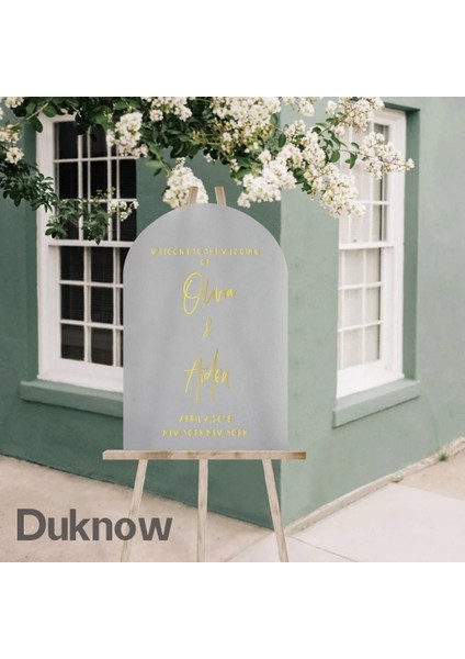 Beyaz 36X56 cm Kişiselleştirilmiş Hoş Geldiniz Tabelası Çıkartmaları Etiket Düğün Dekor, Özel Vinil Çıkarılabilir Su Geçirmez Düğün Resepsiyonu Hoş Geldiniz Tabelası Çıkartması (Yurt Dışından) fırsatları
