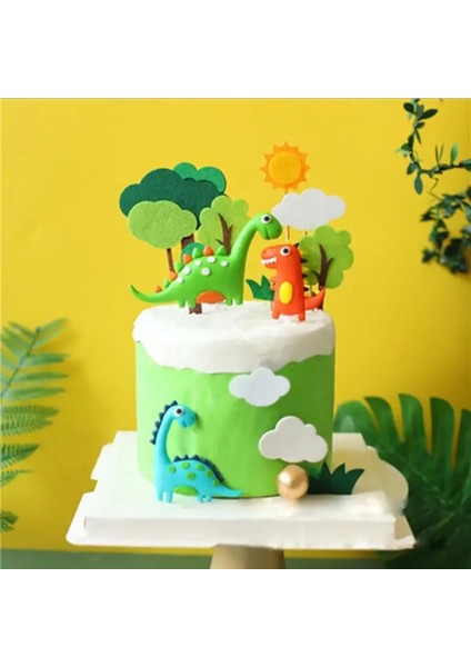 Kek Topper 4 Dinozor Kek Topper Doğum Günü Çocuk 1st Kek Parti Dinozor Parti Tema Kek Dekor Erkek Bebek Duş Çocuklar Parti Tatlı Dekorasyon (Yurt Dışından)