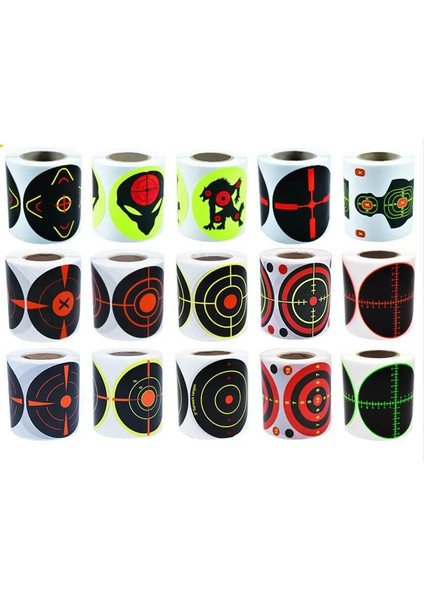 L-200PCS 15 Tür 3"7.6 cm Sarı Kırmızı Çekim Egzersizleri Sıçramak Hedef Çıkartmalar Seti Çekim Hedefi Eğitim Malzemeleri Etiket (Yurt Dışından) modelleri