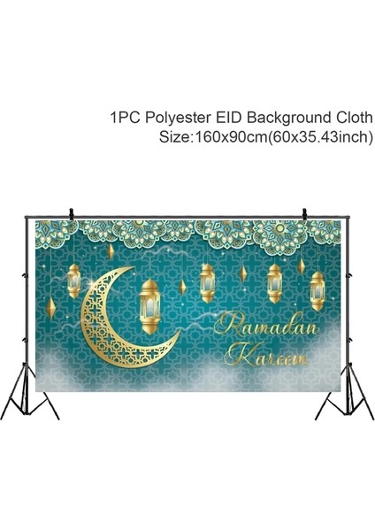 Zemin8 Eid Mubarak Açık Banner Bayrağı Ramazan Kareem Banner Ramazan Dekorasyon Ev 2023 Islam Müslüman Parti Eid Al Adha (Yurt Dışından)