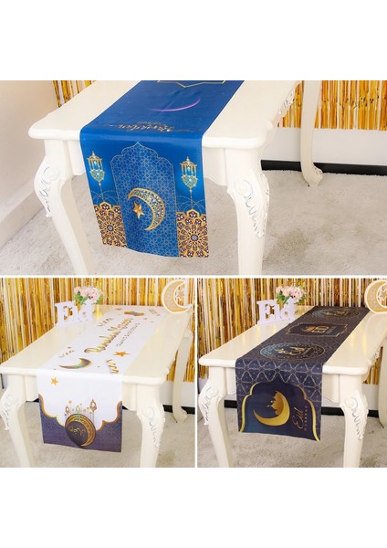 Eıd Masa Koşucu 38 Eıd Mubarak Masa Koşucu Ramazan Süslemeleri 2023 Ev Masa Örtüsü Ramazan Kareem Eid Al Adha Islam Müslüman Parti Dekorasyonu (Yurt Dışından)