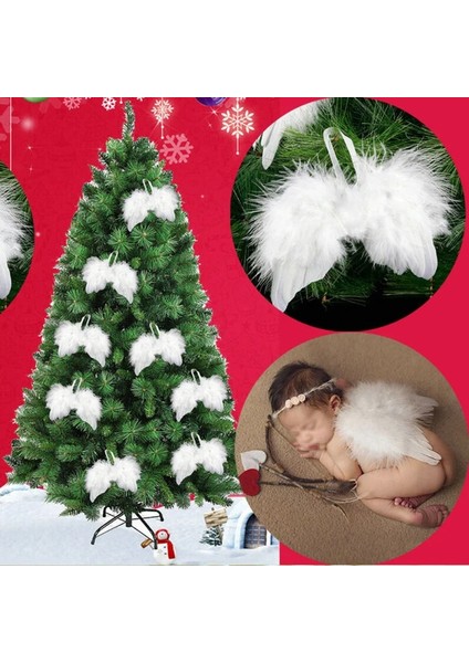 10 cm x 8 cm 4 Boyutları El Sanatları Çocuklar Mini Tüy Melek Kanat Köpek Prop Bebek Dekorasyon Cadılar Bayramı Noel Partisi Doğum Günü Hediyesi Düğün Ev Dekor (Yurt Dışından) fiyatları