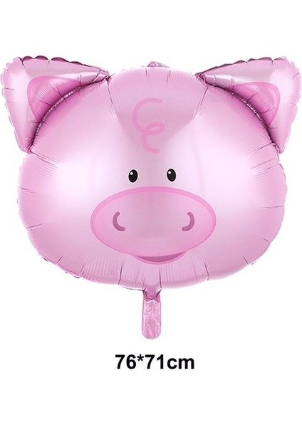 Ba 1 Adet Çiftlik Hayvanları Süt Ineği Domuz Folyo Balon Pembe Domuz Şekilli Folyo Balon Bebek Duş Için Çiftlik Hayvanları Tema Doğum Günü Partisi Dekoru (Yurt Dışından)