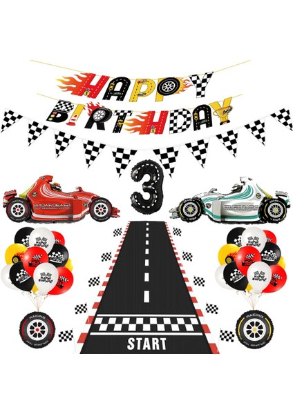 40 Inç 1 Takım Yangın Solunum Yarış Tema Parti Balon Yarış Pisti Kek Ekleme Kartı Çekme Bayrakları Çocuk Doğum Günü Partisi Dekorasyon Çocuklar Hediye (Yurt Dışından) fiyatları