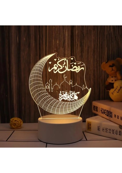 Qidao 2023 Eid Mubarak Ay Yıldız Işığı Dekor Islam Ramazan Ev Dekorasyonu Islam Müslüman Parti Için Ramazan Kareem Kurban Bayramı Hediyeler (Yurt Dışından) indirimleri