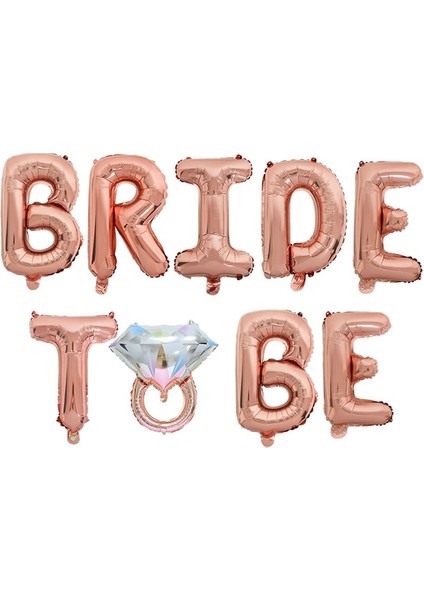 Gelin Olmak Balon Gül Altın Gelin Olmak Mektup Folyo Balon Gelin Peçe Kanat Bandı Düğün Süslemeleri Gelin Duş Bekarlığa Veda Partisi Malzemeleri (Yurt Dışından)