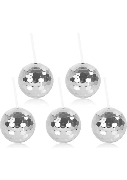 4 Gümüş 1 Altın 5 Adet Disko Topu Pipetli Bardak Bekarlığa Veda Partisi Malzemeleri Düğün Gelin Duş Kokteyl Içecek Bardak Plaj Havuzu Doğum Günü Dekor (Yurt Dışından) fiyatları